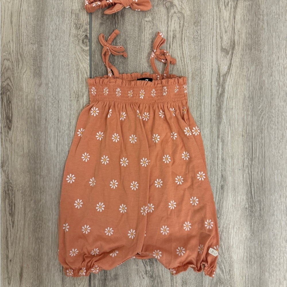 7 For All Mankind Orange Romper